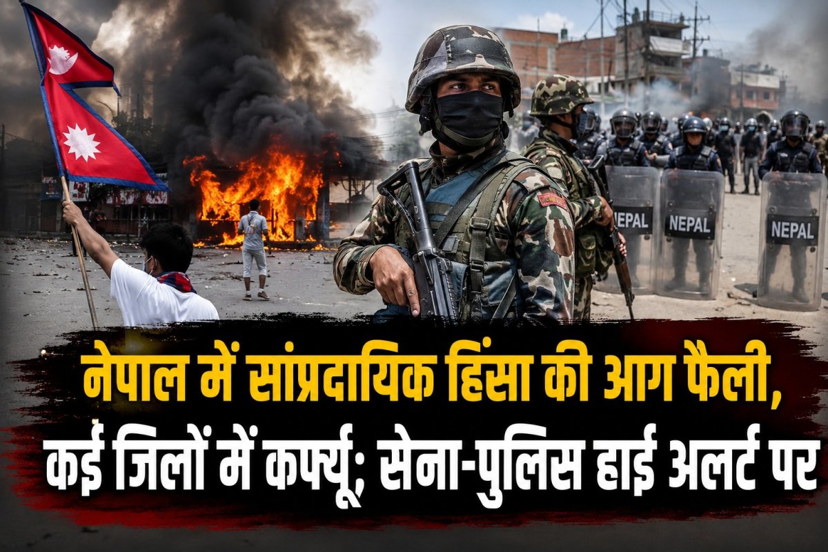 नेपाल में सांप्रदायिक हिंसा की आग फैली, कई जिलों में कर्फ्यू; सेना-पुलिस हाई अलर्ट पर