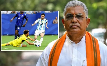 'আর্জেন্টিনার অবস্থা তৃণমূলের মতো', মেসিদের হোঁচট খেয়ে জেতা হজম হচ্ছে না 'ফ্যানবয়' দিলীপের