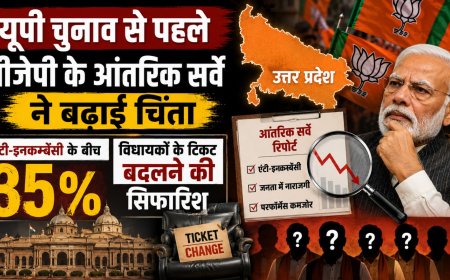 यूपी चुनाव से पहले बीजेपी के आंतरिक सर्वे ने बढ़ाई चिंता, एंटी-इनकम्बेंसी के बीच 35% विधायकों के टिकट बदलने की सिफारिश