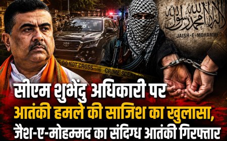 सीएम शुभेंदु अधिकारी पर आतंकी हमले की साजिश का खुलासा, जैश-ए-मोहम्मद का संदिग्ध आतंकी गिरफ्तार