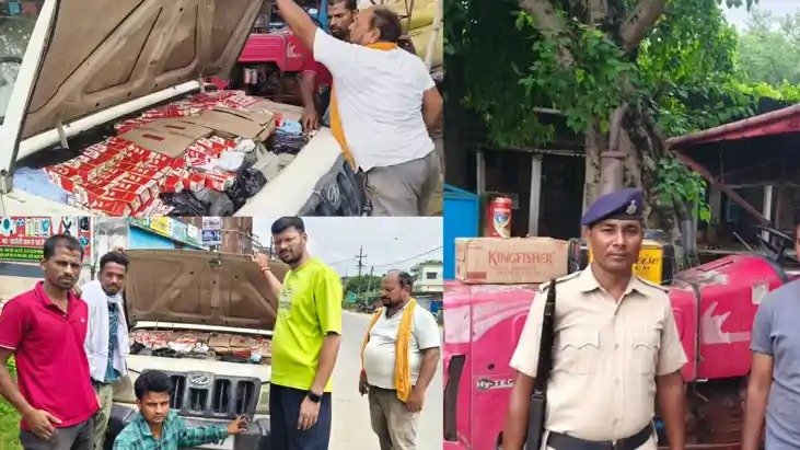 बिहार में शराब तस्करों का नया हथकंडा, बोलेरो के इंजन में छिपाकर ले जा रहे थे शराब; VIDEO ने खोली पोल