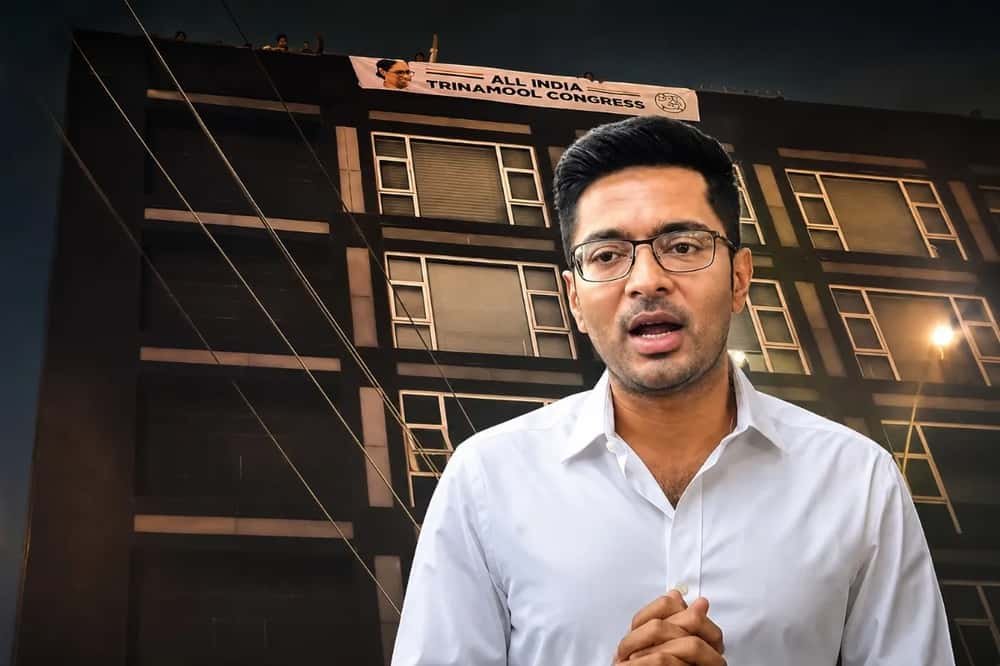 'বেআইনি কাজ, বিজেপির প্ল্যান করা', ক্যামাক স্ট্রিটে অভিষেকের অফিসে ফের লাগিয়ে দেওয়া হল হোর্ডিং
