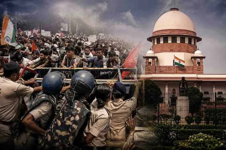 'প্রতিবাদ চলাকালীন হিংসা রুখতে তরুণদের কথা শুনুক রাষ্ট্র', 'সংসদ চলো' মামলায় জানাল সুপ্রিম কোর্ট