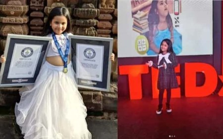 মাত্র ৬ বছর বয়সে দু’টি গিনেস রেকর্ড, টেড এক্স স্পিকার! ছোট্ট হাতে বই লিখে চমকে দিল ভুবনেশ্বরের অন্বি