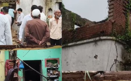 प्रतापगढ़ में बारिश बनी काल, 100 साल पुराना मकान ढहा; एक ही परिवार के 6 लोगों की दर्दनाक मौत