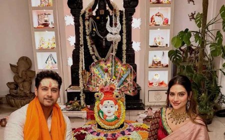 গেরুয়া উত্তরীয়তে যশ, পাশে বসে নুসরত, বিশেষ মুহূর্তে চোখ নেটিজেনদের