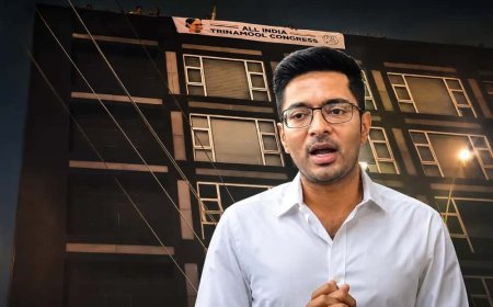 'বেআইনি কাজ, বিজেপির প্ল্যান করা', ক্যামাক স্ট্রিটে অভিষেকের অফিসে ফের লাগিয়ে দেওয়া হল হোর্ডিং