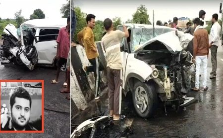 झांसी-कानपुर हाईवे पर दर्दनाक हादसा, अतीक अहमद के बेटे आबान की मौत; बड़े भाई से मिलने जाते समय डिवाइडर से टकराई कार