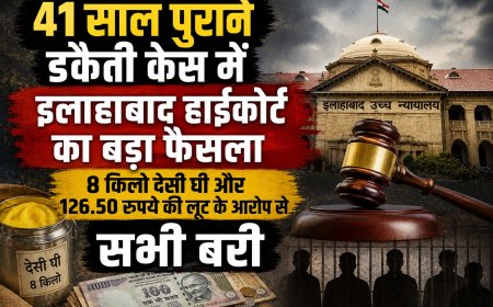 41 साल पुराने डकैती केस में इलाहाबाद हाईकोर्ट का बड़ा फैसला, 8 किलो देसी घी और 126.50 रुपये की लूट के आरोप से सभी बरी