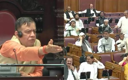 UP विधानसभा मानसून सत्र में हंगामा, सपा विधायक पर भड़के अध्यक्ष सतीश महाना; सदस्यता रद्द करने के प्रस्ताव की दी चेतावनी