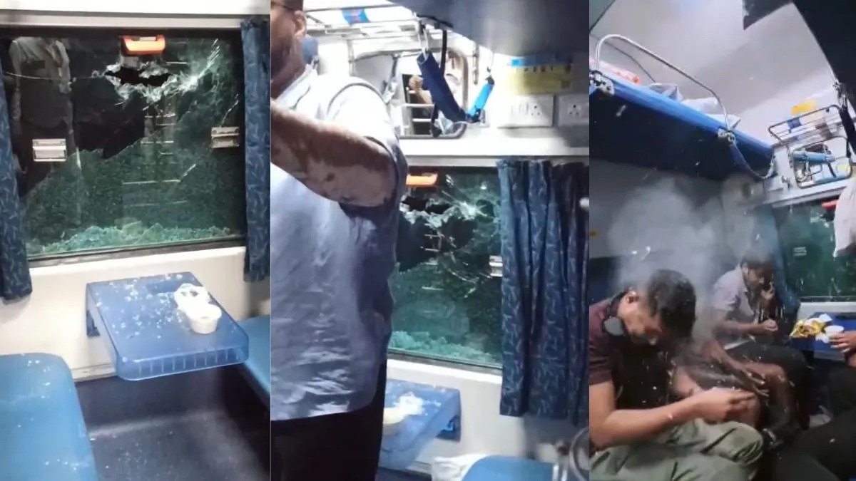 दुरंतो एक्सप्रेस पर पत्थरबाजी से हड़कंप, 3 कोच की खिड़कियां टूटीं; रेलवे एक्ट में केस दर्ज