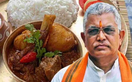 'আমি তো মাছ ছাড়া অন্য কিছু খাই না', পুজোয় আমিষ খাওয়া নিয়ে বাগেশ্বর বাবাকে চাঁচাছোলা জবাব মন্ত্রী দিলীপের