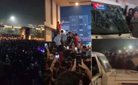 चितकारा यूनिवर्सिटी में देर रात बवाल, छात्राओं के लापता होने की अफवाह पर प्रदर्शन; पुलिस से भिड़े छात्र