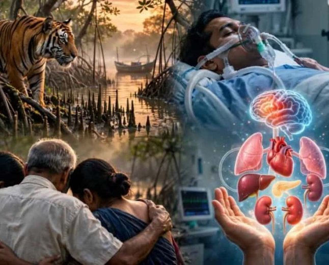 বাঘের হামলায় ব্রেন ডেথ সুন্দরবনের আজিতের, অঙ্গদানের সিদ্ধান্ত পরিবারের কিন্তু শেষ মুহূর্তে থেমে গেল সব!
