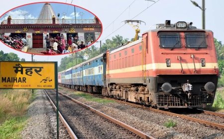 मैहर में मां शारदा के भक्तों को रेलवे की बड़ी राहत, 18 मेल-एक्सप्रेस ट्रेनों का 5 मिनट का अस्थायी ठहराव; यहां देखें पूरा शेड्यूल